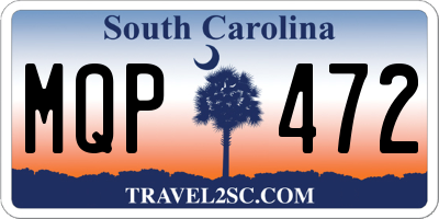 SC license plate MQP472