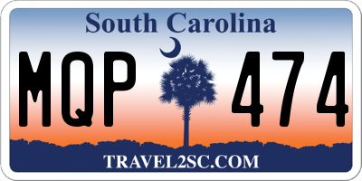 SC license plate MQP474