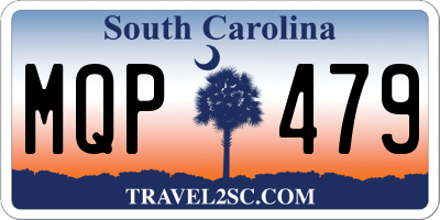 SC license plate MQP479