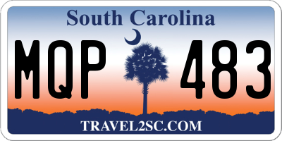 SC license plate MQP483