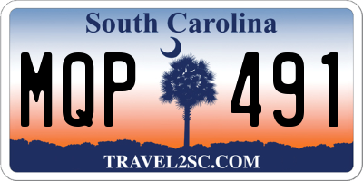 SC license plate MQP491
