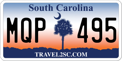SC license plate MQP495