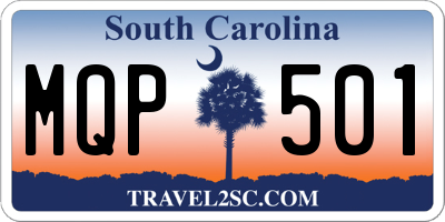SC license plate MQP501