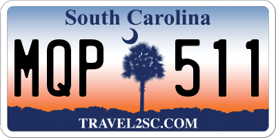 SC license plate MQP511
