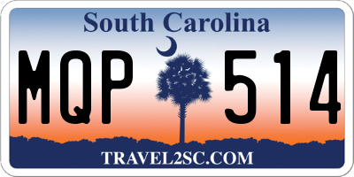 SC license plate MQP514