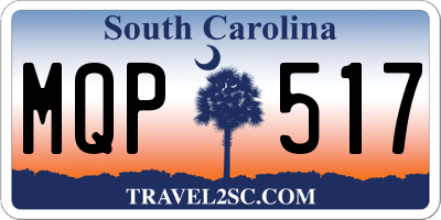 SC license plate MQP517