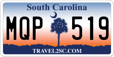 SC license plate MQP519