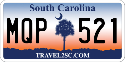 SC license plate MQP521