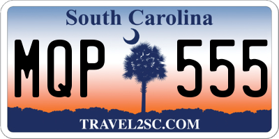 SC license plate MQP555