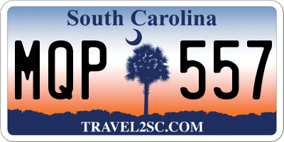 SC license plate MQP557