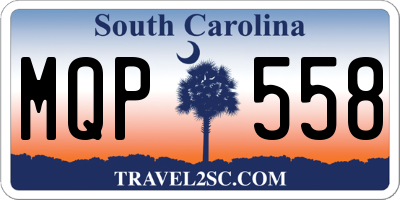 SC license plate MQP558