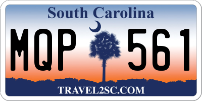 SC license plate MQP561
