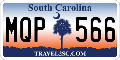 SC license plate MQP566