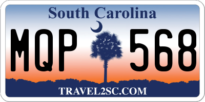 SC license plate MQP568