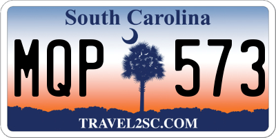 SC license plate MQP573