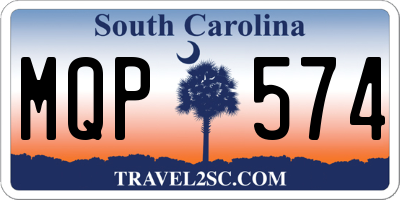 SC license plate MQP574
