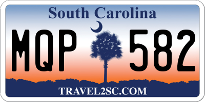 SC license plate MQP582
