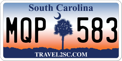 SC license plate MQP583