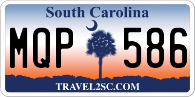 SC license plate MQP586
