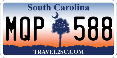 SC license plate MQP588
