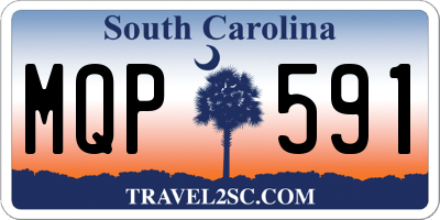 SC license plate MQP591