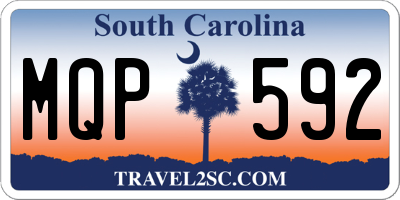 SC license plate MQP592