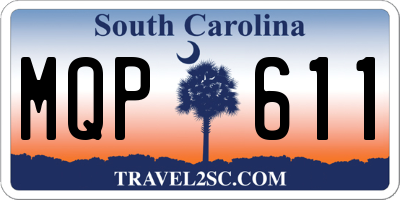SC license plate MQP611