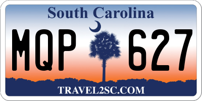 SC license plate MQP627