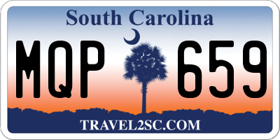 SC license plate MQP659