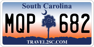 SC license plate MQP682