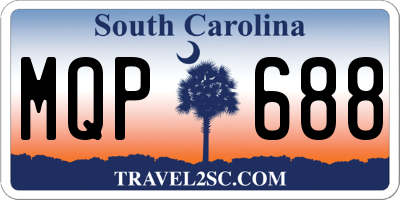 SC license plate MQP688