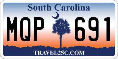 SC license plate MQP691