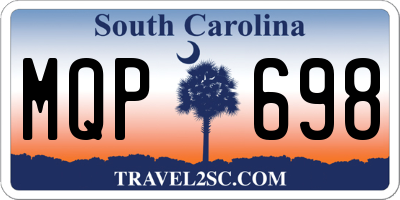 SC license plate MQP698