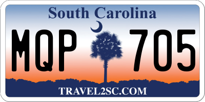 SC license plate MQP705