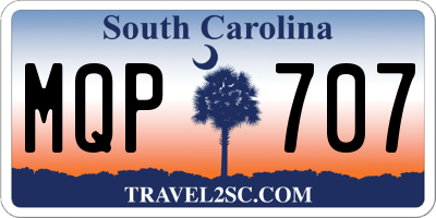 SC license plate MQP707