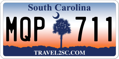 SC license plate MQP711