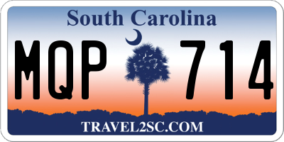 SC license plate MQP714