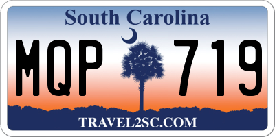 SC license plate MQP719