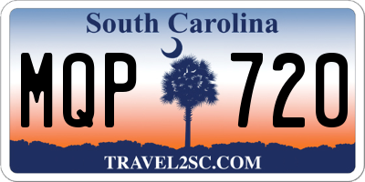 SC license plate MQP720