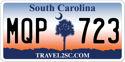 SC license plate MQP723