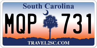 SC license plate MQP731