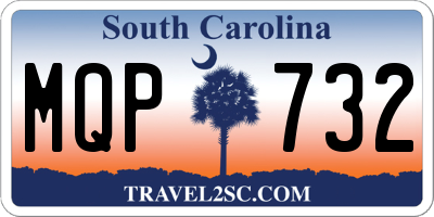 SC license plate MQP732