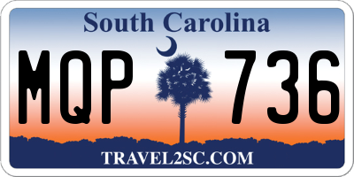 SC license plate MQP736