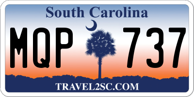 SC license plate MQP737
