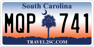 SC license plate MQP741