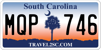 SC license plate MQP746