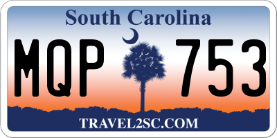 SC license plate MQP753