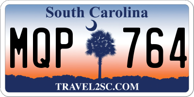 SC license plate MQP764