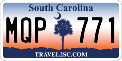 SC license plate MQP771