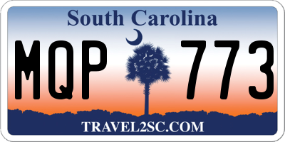 SC license plate MQP773